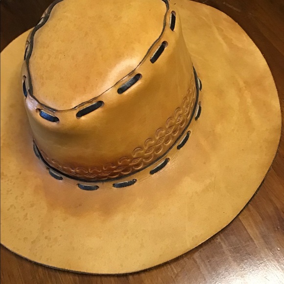 LEATHER COWBOY HAT - Picture 8 of 12